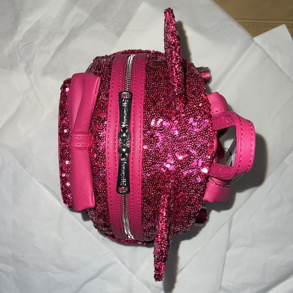 Minnie Mouse Sequin Loungefly Mini Backpack – Magenta - Picture 3 of 14